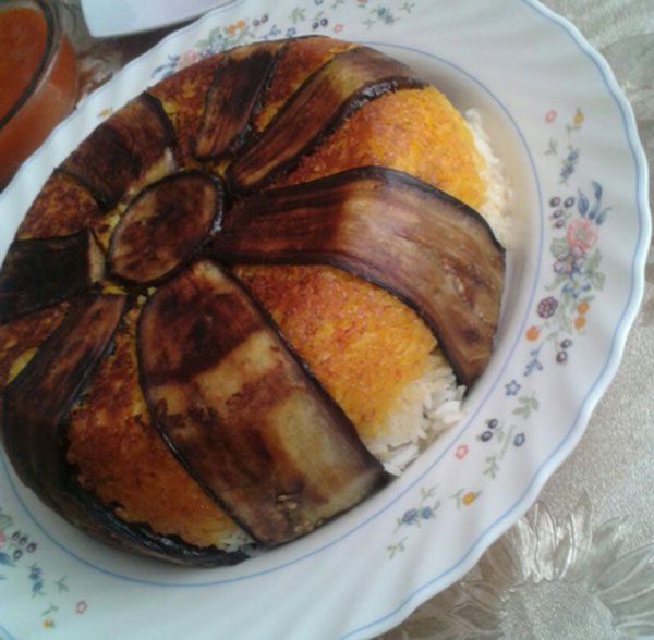 طرز تهیه ته چین بادمجان