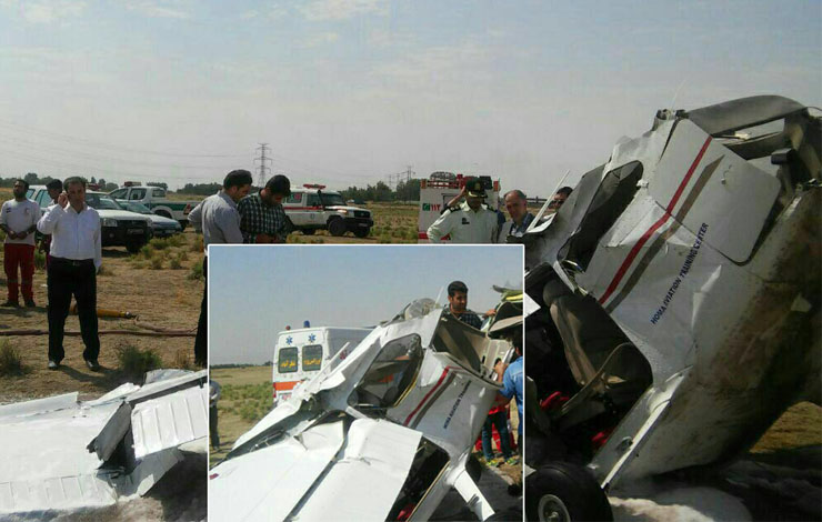 سقوط هواپیما در قزوین