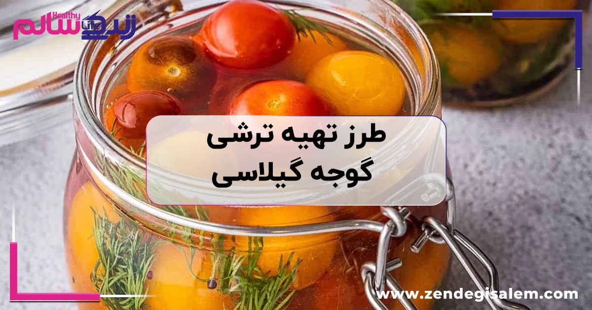 طرز تهیه ترشی گوجه گیلاسی