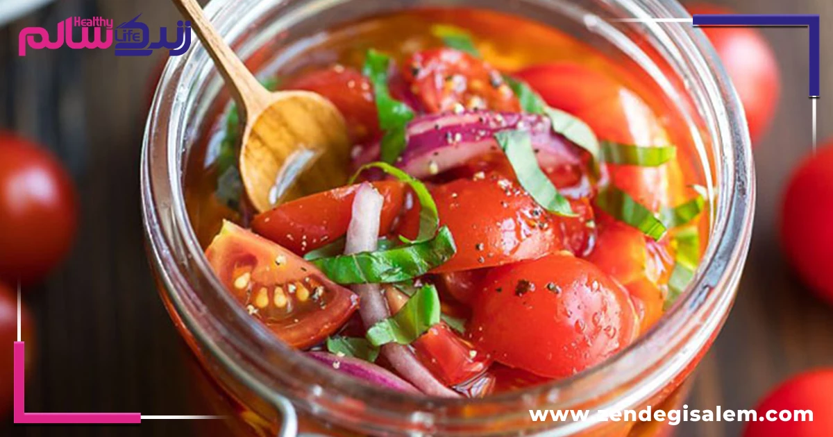 طرز تهیه ترشی گوجه گیلاسی