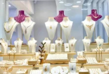 طراحی استند طلا فروشی