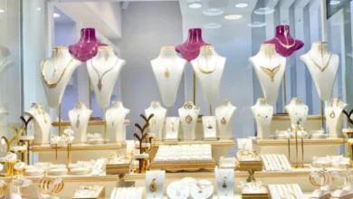 طراحی استند طلا فروشی