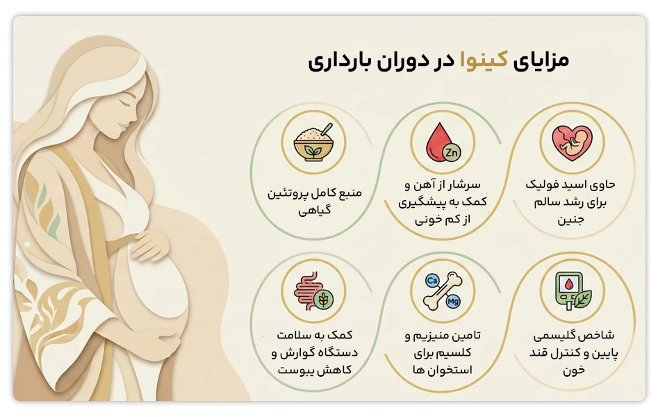 فواید کینوا در بارداری