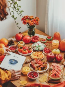  تزئین سفره شب یلدا شیک و مدرن