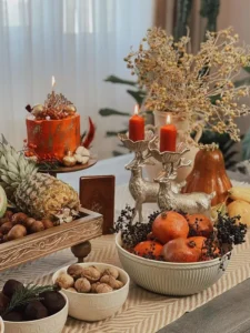  تزئین سفره شب یلدا شیک و مدرن