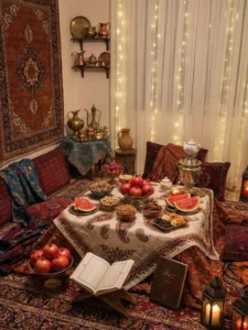 تزئین سنتی و ایرانی سفره شب یلدا 1404