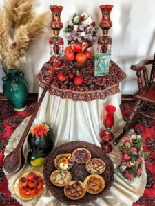 تزئین سنتی و ایرانی سفره شب یلدا 1404