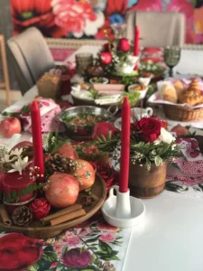 تزئین انار شب یلدا