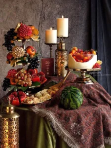 تزئین سنتی و ایرانی سفره شب یلدا 1404