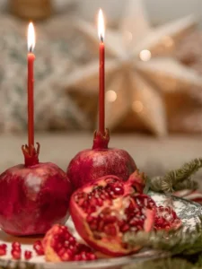 تزئین انار شب یلدا