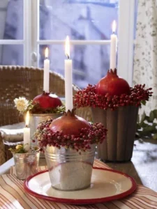 تزئین انار شب یلدا