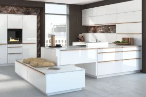 کابینت سفید و مینیمال؛ 30مدل طراحی ساده برای آشپزخانه مدرن امروزی