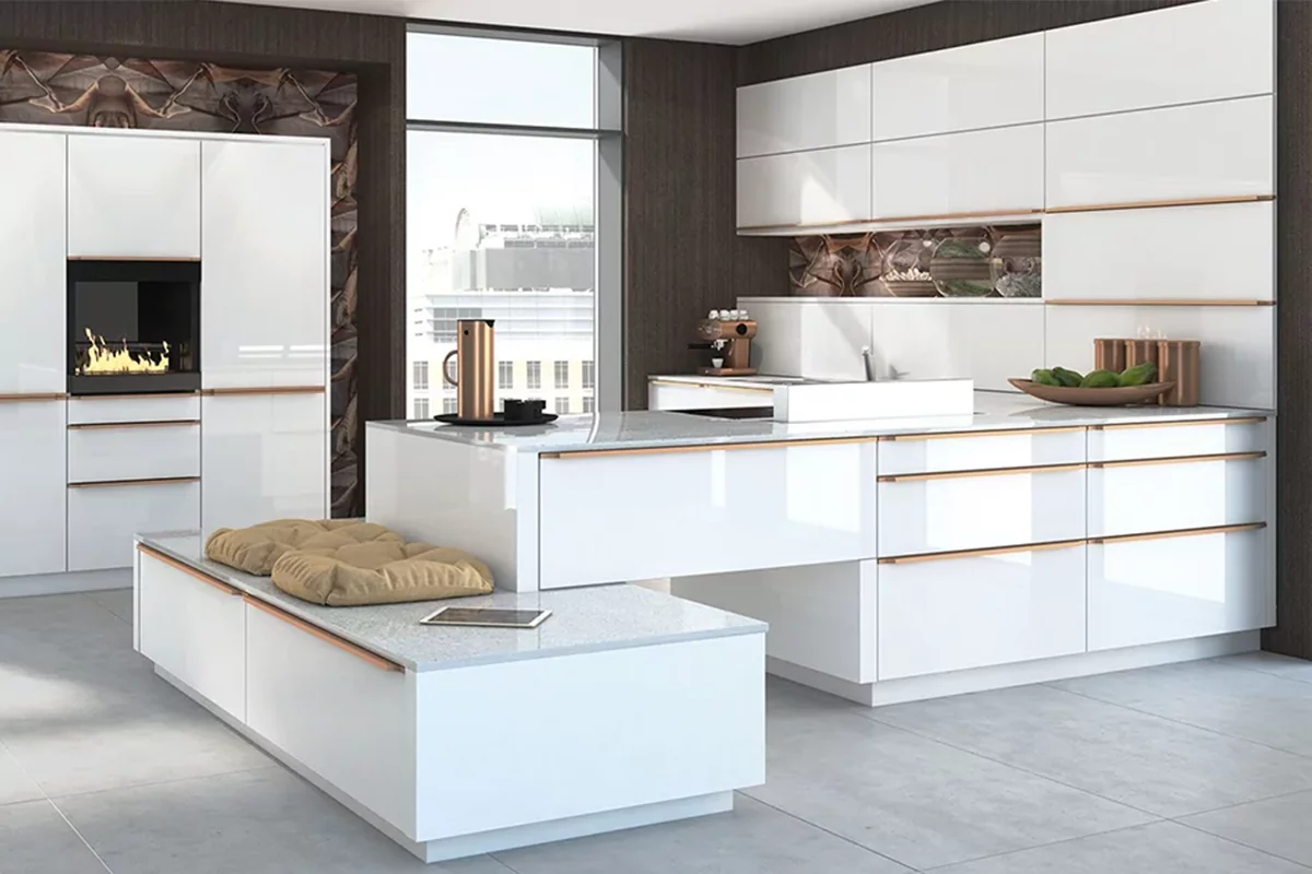 کابینت سفید و مینیمال؛ 30مدل طراحی ساده برای آشپزخانه مدرن امروزی