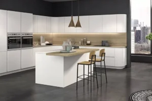 کابینت سفید و مینیمال؛ 30مدل طراحی ساده برای آشپزخانه مدرن امروزی