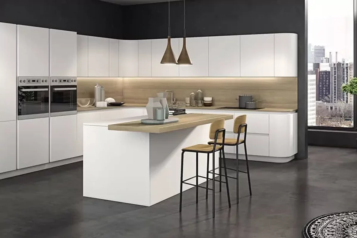کابینت سفید و مینیمال؛ 30مدل طراحی ساده برای آشپزخانه مدرن امروزی