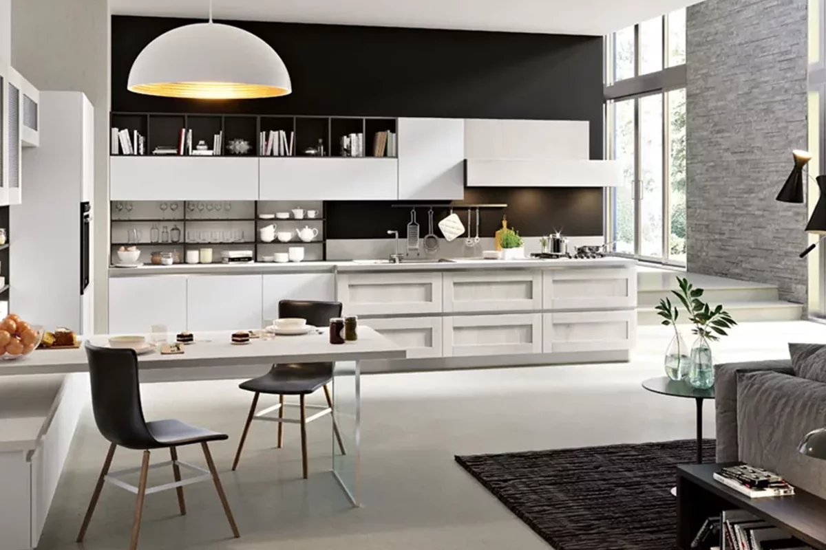 کابینت سفید و مینیمال؛ 30مدل طراحی ساده برای آشپزخانه مدرن امروزی