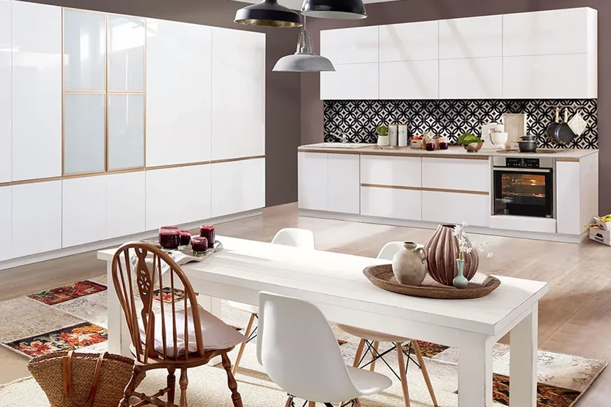 کابینت سفید و مینیمال؛ 30مدل طراحی ساده برای آشپزخانه مدرن امروزی