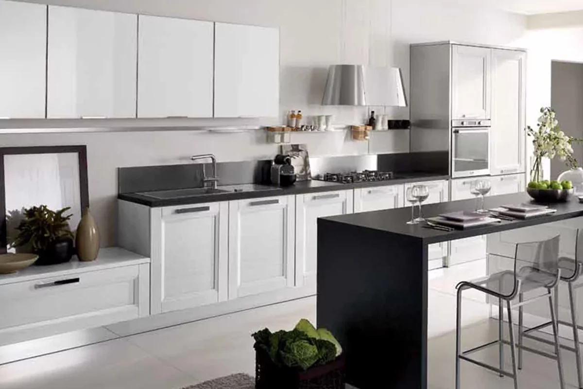 کابینت سفید و مینیمال؛ 30مدل طراحی ساده برای آشپزخانه مدرن امروزی