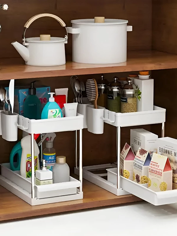 ایده چیدمان کابینت زیر ظرفشویی