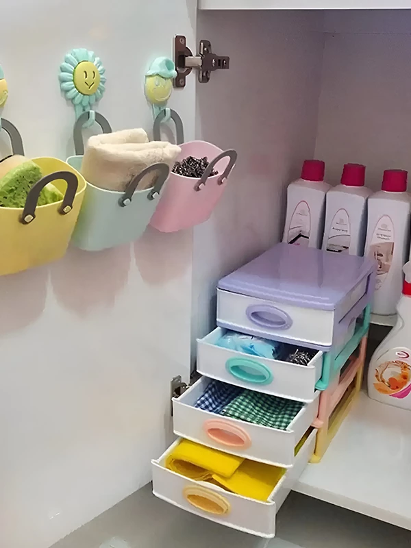 ایده چیدمان زیر سینک ظرفشویی