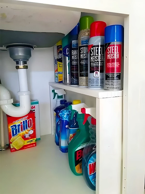 نظم دهی فضای زیر ظرفشویی