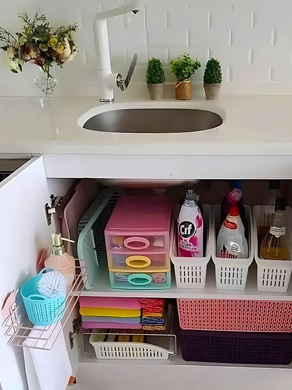 استفاده از فضای پشت در کابینت