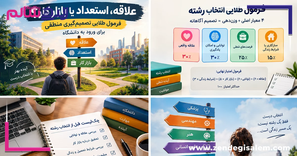 علاقه یا بازار کار در انتخاب رشته