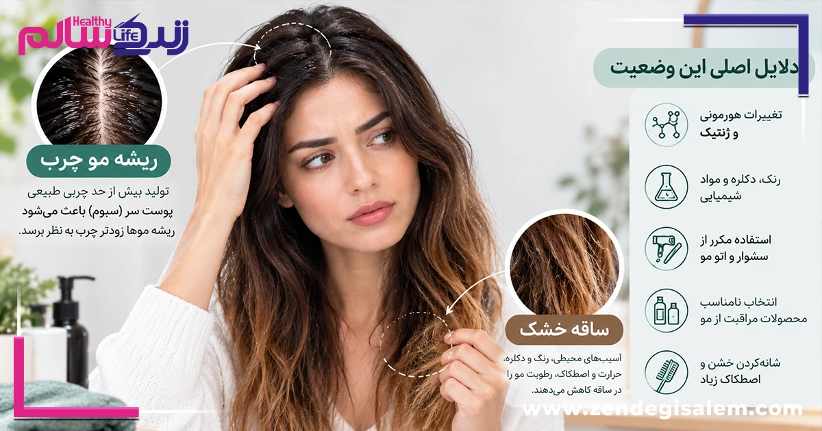 روش شستشوی موی چرب